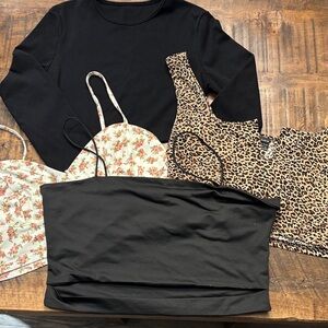 Shein XL bundle of 4 crop tops